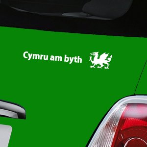 Cymru am byth - White